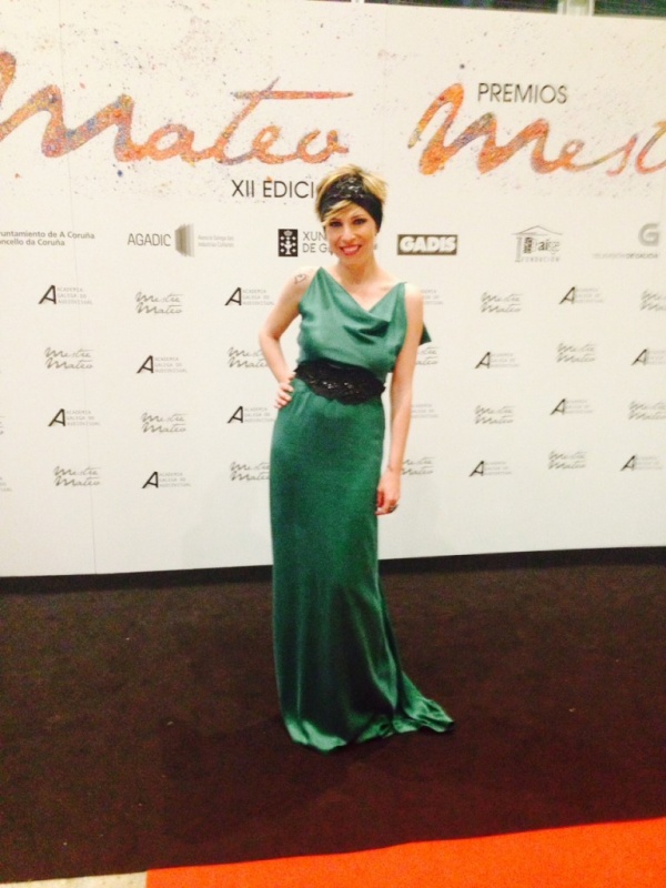 Susana Seivane na Gala dos Premios Mestre Mateo